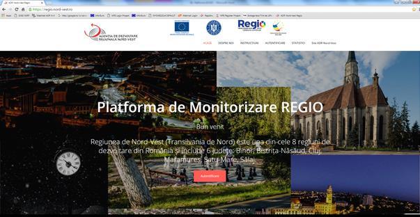 2018 PLATFORMA DE MONITORIZARE REGIO Cu ocazia Zilelor Regio desfăşurate în perioada 24-25 septembrie 2018, ADR Nord- Vest a lansat un nou instrument de monitorizare, comunicare şi relaţionare cu