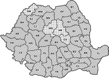 Harta electorală 2004 -