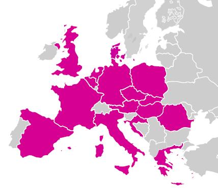 Vezi matrice detailată pentru hartă naţională Telekom HARTA NAŢIONALĂ TELEKOM CINE Delegaţii CEI vor elabora hărţi Telekom, structurate similar pentru fiecare ţară Delegaţii CEI din AT BE CZ DK FR DE