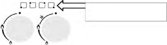 Descrierea aragazului pe gaz Pe panoul de comanda, iconitele indica pozitia butonului.