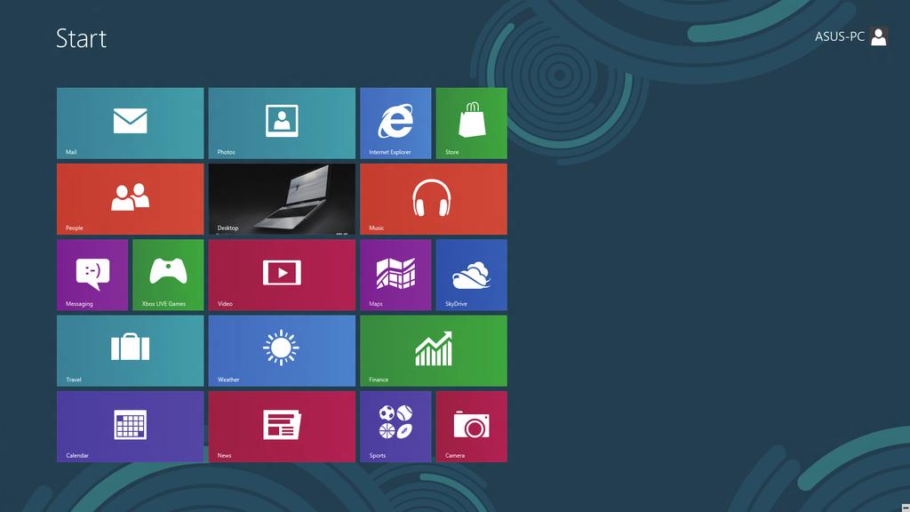 Interfaţa cu utilizatorul Windows Windows 8 este prevăzut cu o interfaţă cu utilizatorul (UI) împărţită în dale, care vă permite să organizaţi şi accesaţi cu uşurinţă aplicaţiile Windows din ecranul
