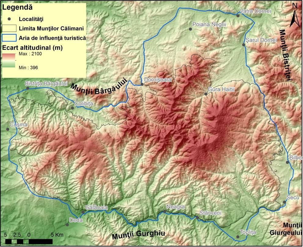 ASPECTE GENERALE Munții Călimani sunt parte integrantă a Carpaților Orientali fiind, precum tot lanțul carpatic, munți tineri, de încrețire, formați în orogeneza alpino-carpatohimalayană, acum