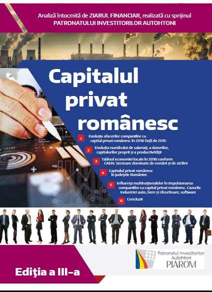 Lucrarea Capitalul Privat Românesc 2017 ediția a III-a își propune să descrie, pentru al treilea an consecutiv, situația companiilor cu capital privat majoritar românesc.