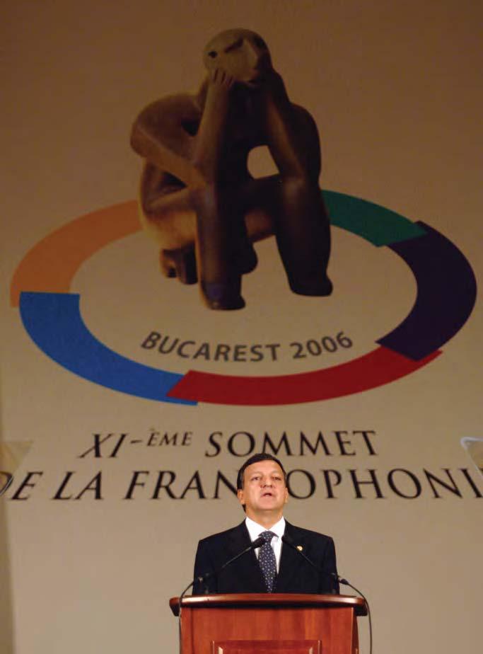 Guvernarea globalã ºi organizaþiile internaþionale Cel de-al XI-lea Summit al Francofoniei, ceremonia oficialã de deschidere: Jose Manuel Durao Barroso, preºedintele Comisiei Europene 28.09.