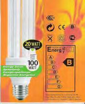 4 Eticheta energetică (a) lampă cu incandescenţă; (b), (c) lampă fluorescentă compactă.