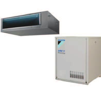 SB.RKXYQ-T(8) Pompă de căldură VRV IV pentru instalare în interior VRV invizibil Pompă de căldură VRV unică, pentru instalare în interior Flexibilitate de neegalat, unitatea fiind împărţită în două