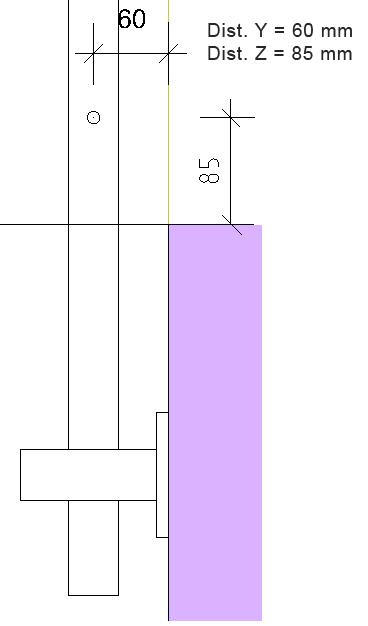 Balustrade, garduri Crearea unui stil de balustrada 37 Dist. Z = 85 Aceasta este distanta intre axa sectiunii franghiei si fata superioara a soclului. Dist. X = 5; Dist.