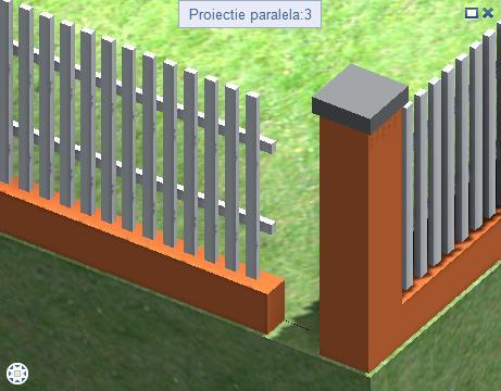 66 Modificarea balustradelor Allplan 2019 Rezultatul ar trebui sa arate astfel: Scandura a fost scoasa. Caile celor doua garduri sunt afisate.