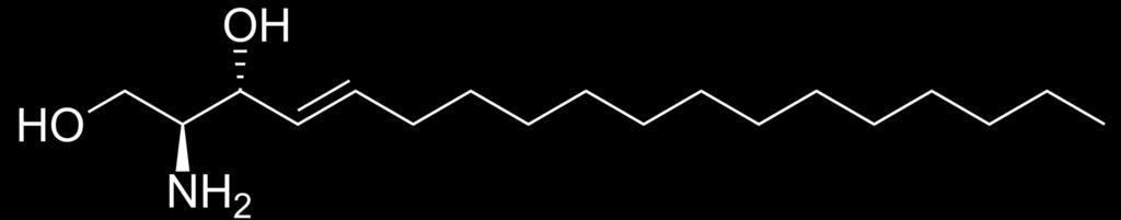 B.1.b. Sfingofosfatidele Sfingofosfatidele sunt fosfolipide ce conțin un acid gras legat de molecula unui amino-alcool cu 18 atomi de C și o legătură dublă între C 4 -C 5 numit sfingozină.