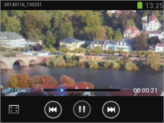 Media Player video Utilizaţi această aplicaţie pentru a reda fişiere video. Atingeţi Player video pe ecranul de Aplicații.