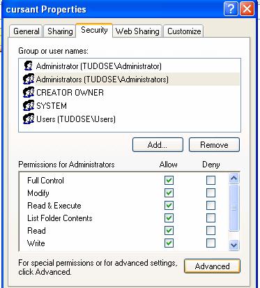 Permisiuni NTFS Sistemul de fişiere NTFS 3 este singurul care poate asigura protecţia şi securitatea accesului local la fişiere şi dosare.
