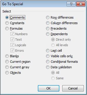 În caseta Reference (Referință) se introduce referința celulei căutate și apoi se apasă butonul OK. Microsoft Excel va naviga direct la celula respectivă.