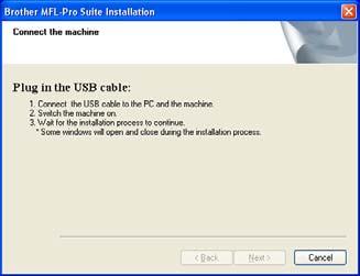 PASUL 2 Instalarea driverului şi a software-ului Windows Windows USB 1 1 Utilizatorii de cablu interfaţă USB (Pentru Windows 98/98SE/Me/2000 Professional/XP/ XP Professional x64 Edition) 1