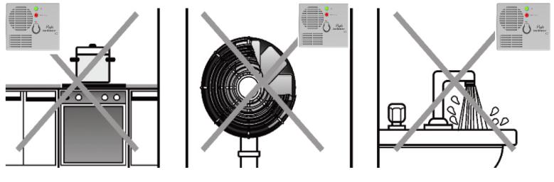 Gas Detector Gas Detector Gas Detector Anumiți factori, cum ar fi sursele de căldură și de aerisire, pot modifica acest comportament.