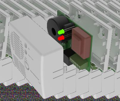 Detectorul este prevăzut cu un suport pentru montare pe perete, cu fixare prin două holșuruburi de Φ4x26 mm și două