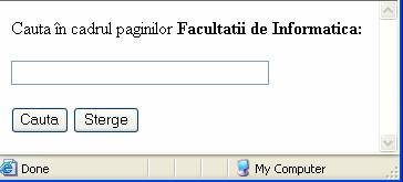 Atributul type 2006/2007 - Mihaela Brut [16] submit image: <input type= image src= cauta.gif alt= Cauta > reset <form method="get" action="http://www.infoiasi.ro/.../search.