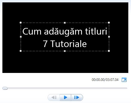 a) Cum adăugăm un titlu în Windows Movie Maker Butoanele acestor opțiuni sunt grupate în tabul Pornire. Primul dintre ele este butonul pentru Titlu.