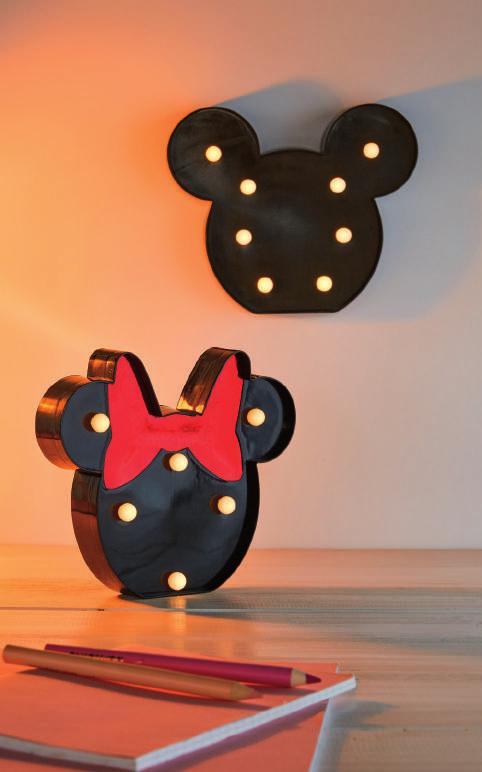 dimensiuni: 15 x 13,5 x 8,5 cm 9 99 decorațiune LED disponibilă cu model Minnie Mouse, sau Mickey