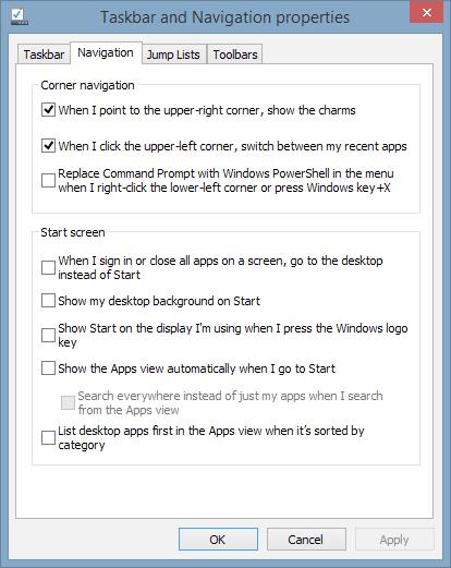 Personalizarea ecranului Start Windows 8.1 vă permite să personalizaţi ecranul Start.