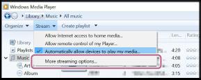 Conectarea la Wi-Fi pentru a asculta muzică pe computer (utilizarea Windows Media Player prin Sony Music Center) Puteți controla muzica stocată pe un computer (Windows 8.