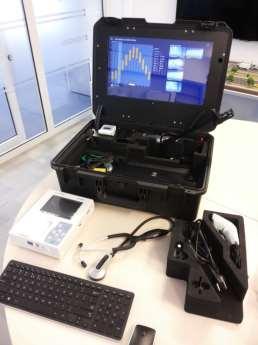 Unitati mobile Modul portabil de diagnosticare Stetoscop digital Ecograf portabil Spirometru + pulsoximetru digital EKG
