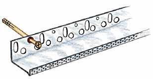 Fixarea profilelor de soclu: se va face cu dibluri la fiecare 30 cm (Fig. 4).