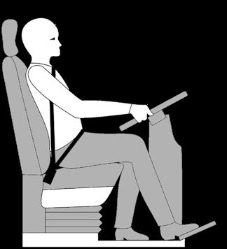 Poziţia corectă pe scaun Reglarea corectă a scaunului şoferului şi aplicarea centurii de siguranţă 1 Reglarea înălţimii scaunului şi reglarea pe longitudinală a scaunului Reglaţi înălţimea scaunului