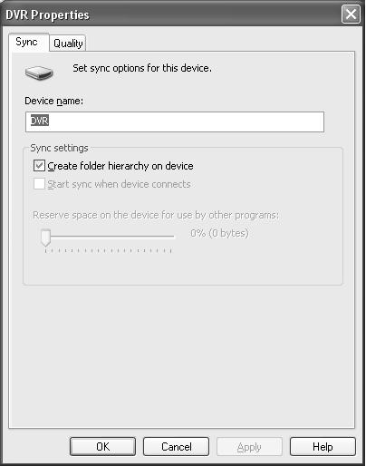 Windows Media Player 11 1 Conectaţi reportofonul la computer şi lansaţi Windows Media Player. 2 Pe bara de funcţii, faceţi clic pe [Sync].