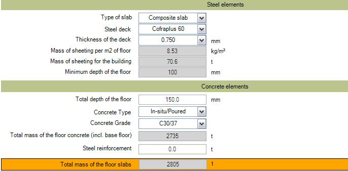 Placa de planșeu a clădirii de birouri Componentă structurală Varianta 1 Structură compusă Varianta 2 Structură beton Varianta 3 Structură compusă optimizată ECO Elemente oțel