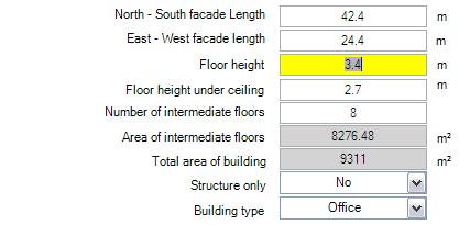 Descrierea clădirii Dimensiuni ale clădirii în plan: 24x42 m Număr niveluri supraterane (exclusiv parter): 8 niveluri Locație Paris 42