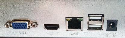 Controalele lui NVR: Marcajele frontale: Power (pornire) LED REC (înregistrare) LED NET
