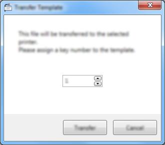 Cum să folosiţi Cable Label Tool Transferarea şabloanelor de la Cable Label Tool la aparatul de etichetat P-touch 9 Utilizând funcţia de transfer, puteţi transfera un şablon sau un şablon cu o bază