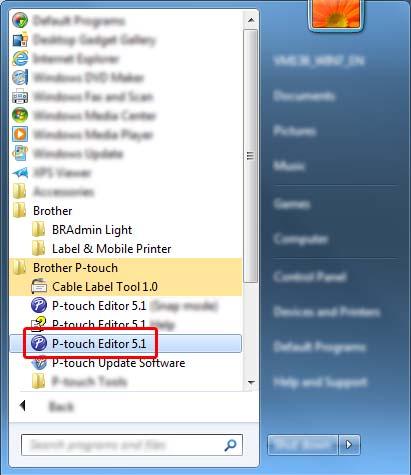 10 Cum să folosiţi P-touch Editor 10 Lansarea P-touch Editor 10 a Lansaţi P-touch Editor.