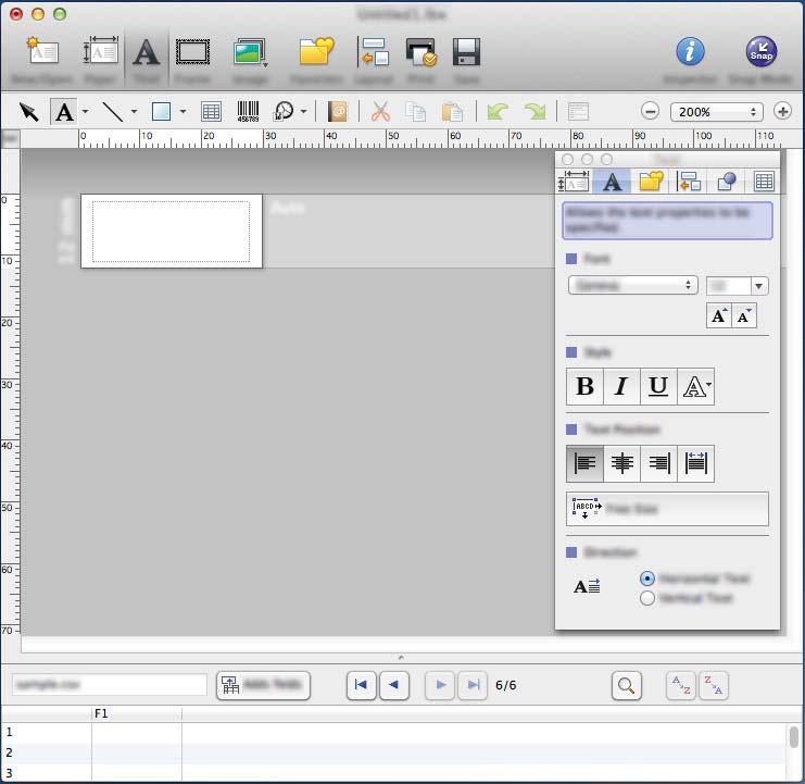 Cum să folosiţi P-touch Editor Moduri de operare 16 16 Modul Standard 16 Acest mod vă permite crearea de etichete cu text şi imagini.