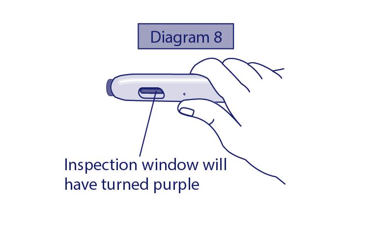 Diagrama 8 Fereastra pentru inspectare se va fi colorat în culoarea violet. 9.