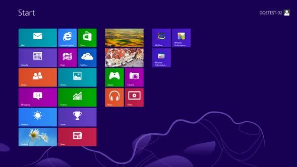 Windows 8 Pentru Windows 8: Faceţi clic dreapta şi apoi clic stânga pe Toate aplicaţiile din partea din