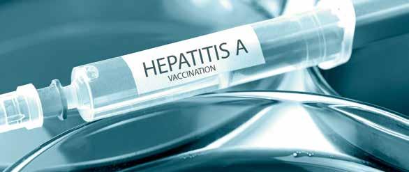 Împotriva hepatitei A există un vaccin, a cărui protecție durează mulți ani. Este recomandată pentru toate grupele de risc. În unele cazuri, casa de asigurări sau angajatorul acoperă costurile.