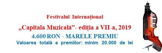 REGULAMENT 1. Obiective: Festivalul Internaţional Capitala Muzicală - ediția a VII-a se desfășoară la Sala Thalia din Sibiu în perioada 23.08-