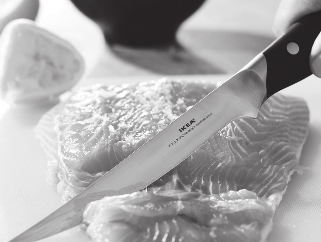 Cuțitele din familia GYNNSAM au fost create pentru uz frecvent. Designul acestora răspunde cerințelor bucătarilor profesionişti, dar este adaptat activităților casnice.