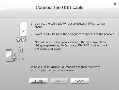5. Pentru conectarea la Internet, telefonul trebuie să fie conectat la PC în Modul Normal.