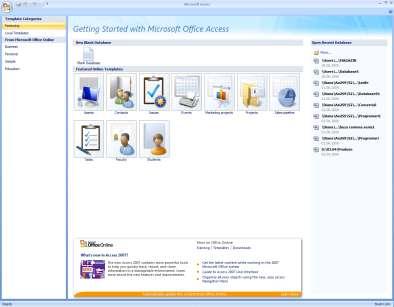 Getting Started with Microsoft Office Access.
