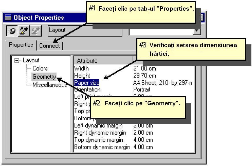 Figura 6.2.3. Proiectul WinCC "Qckstart"; Proprietăţi ale Layout-ului Dacă acest lucru nu s-a întâmplat se face dublu clic pe "Page Format".