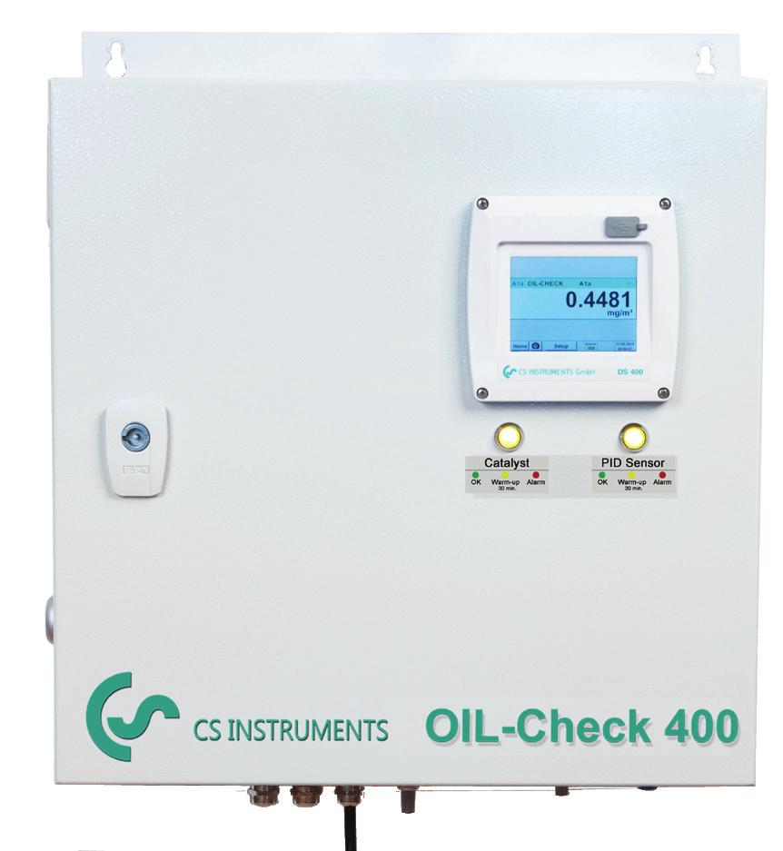 OIL-Check 400 Sistem de monitorizare pentru masurarea continua si precisa a continutului de ulei rezidual din aerul comprimat DATE TEHNICE OIL-CHECK 400 Principalele avantaje OIL-Check: Masurare