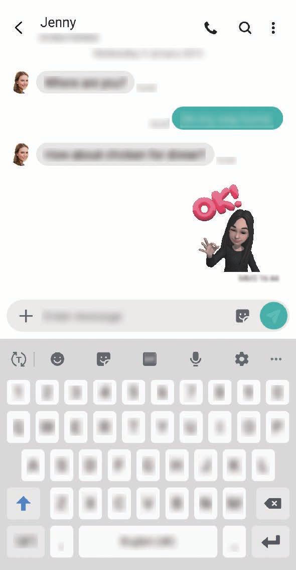 Aplicații și caracteristici Folosirea etichetelor Emoji personal în discuții Puteți folosi etichetele Emoji personal în