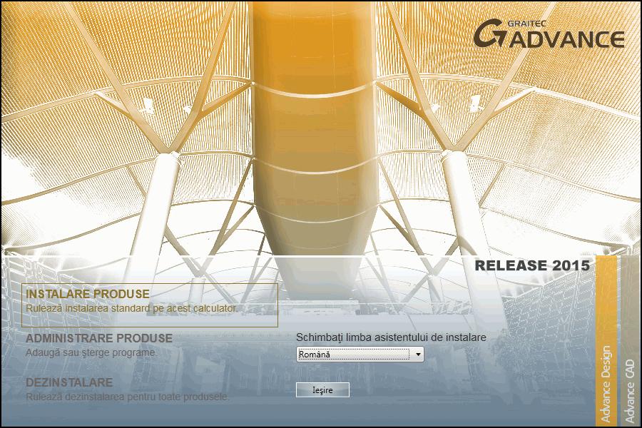 ADVANCE USER'S GUIDE Configuraţia sistemului Pentru informaţii referitoare la cerinţele de sistem, consultaţi Ghidul de instalare de pe GRAITEC Advantage sau accesaţi www.graitec.