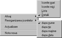 Fiecare element afişat în lista modului Document reprezintă o legătură directă la fişierul corespunzător.