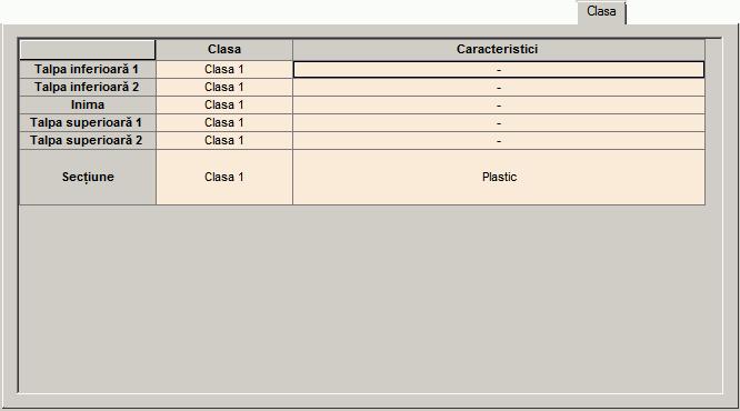 Tab-ul "Stabilitatea elementelor": afişează rezultatele obţinute pentru stabilitatea elementelor. Tabul "Clasa": afişează clasa fiecărui element. 4.