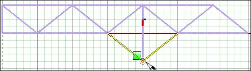 verticală între unghiurile celor două triunghiuri simetrice. Când aţi terminat, clic dreapta şi alegeţi din meniul contextual comanda "Terminare" pentru a dezactiva instrumentul de desenare: 3.