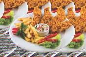 grilled chicken breast with french fries and garlic sauce 34 lei PUI CRISPY* / CRISPY CHICKEN (250g) /