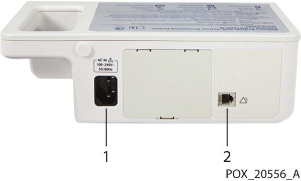 ia cadrului dvs. medical.) 1 Conector cablu de alimentare c.a. Port de comunicații (Utilizați numai la ia cadrului 2 dvs.